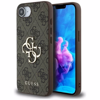 GUESS ümbris jaoks IPHONE 16e (SE 4 2025) GUHCPSE44GMGBR (4G PU Big Logo) brown