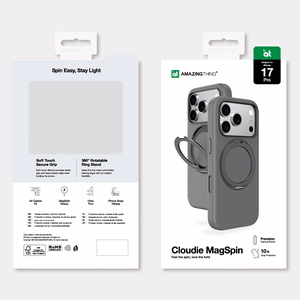 AmazingThing Cloudie iPhone 17 Pro Ümbris with Stand - Hall