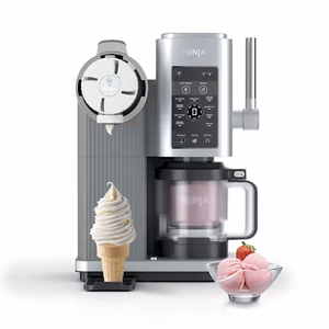 Ninja CREAMi Soft Serve – pehme jäätise masin, 0,47 l, 800 W, hall/hõbedane