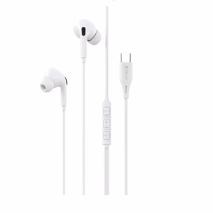 Devia wired earphones Kintone A3 Digital USB-C valge