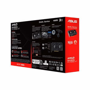 ASUS Dual -RX9060XT-16G AMD Radeon RX 9060 XT 16 GB GDDR6 Videokaart