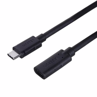 Unitek C14086BK-1.5M USB kaabel USB 3.2 Gen 2 USB C must 1.5m