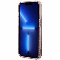 Guess GUHMP14MHCMCGP iPhone 14 Plus 6.7" roosa/roosa hardcase Glitter kuldne MagSafe