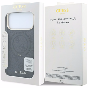 Guess Ring Stand 360 4G Classic Logo MagSafe ümbris mudelitele iPhone 17 Pro / 18 Pro, must