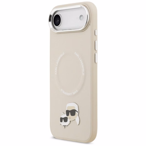Karl Lagerfeld Karl & Choupette Pins MagSafe Ümbris jaoks iPhone Air - Beige
