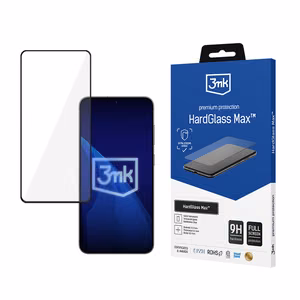 Tugevdatud täisekraani karastatud klaas 3mk HardGlass Max Black Samsung Galaxy S24+ jaoks