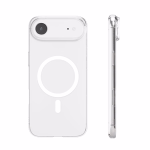 Puro Lite Mag TPU+PC Ümbris Compatible with MagSafe jaoks iPhone 17 Air - Läbipaistev with Valge Ring