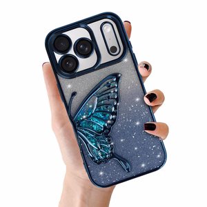 Tel Protect Butterfly Water Ümbris jaoks Iphone 17 Pro sinine