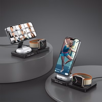 Blavec Induktsioonilaadija BQI-02 Qi 15W magnetiline Magsafe 3 in 1 Apple/Samsung Watch (BQI02-QIMB) must