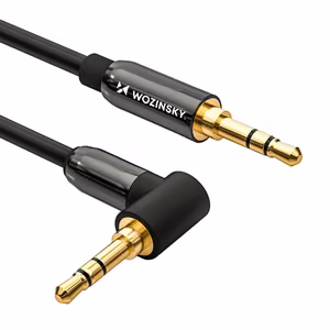 Wozinsky AUX Kaabel Angled (Male-Male) Mini Jack Kaabel 2m must
