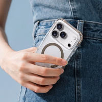 Rock Crystal Clear Magnetic Series Ümbris jaoks Iphone 17 läbipaistev-must