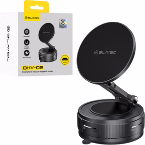 Blavec Car holder BHV-02 magnetic vacuum to windshield (BHV02-PMB) black (damaged packaging)