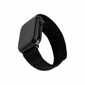 FIXED Sporty FIXNST2-436-BK – nailonist kellarihm, 38/40/41 mm, Apple Watch, 160–210 mm, must