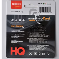 IMRO memory card microSD 128GB 100MB/s class10 UHS I with adapter SD