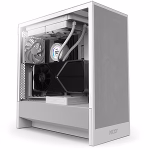 Arvutikorpus NZXT H5 Flow valge Mid Tower ATX läbipaistev paneel