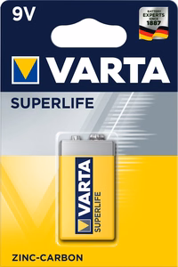 VARTA zinc battery 9V Superlife 1 pcs