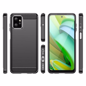 Carbon Ümbris jaoks Motorola Moto G Power 2023 flexible silicone carbon cover must
