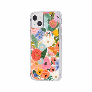 Rifle Paper Clear MagSafe ümbris seadmele iPhone 14 Plus, Garden Party Blush mustriga