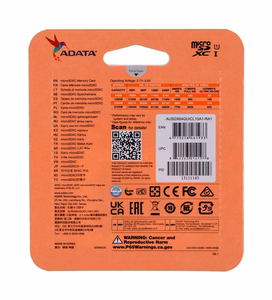 Memory card ADATA microSD 64GB (UHS-I Class 10) + SD adapter