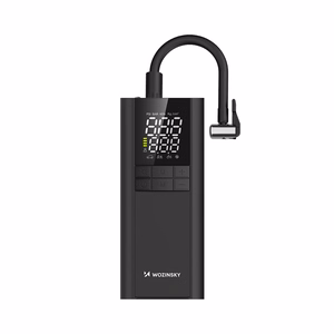 Wozinsky WPEP-8000 compressor, electric pump, 8000mAh power bank, flashlight - black