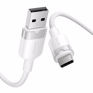 USB 2.0 A to USB-C 3A kaabel Vention CTNWH 2M (valge)