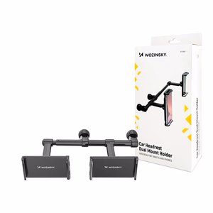 Wozinsky Double Headrest Car Phone Hoidja must (WTHBK1)
