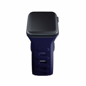 3mk silikoonrihm Apple Watchile, 42/44/45/46/49 mm, ookeanisinine, suur suurus