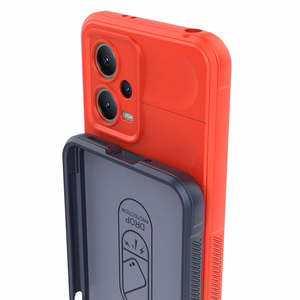 Magic Shield Ümbris jaoks Xiaomi Redmi Note 12 5G / Poco X5 5G Flexible Armor Cover punane