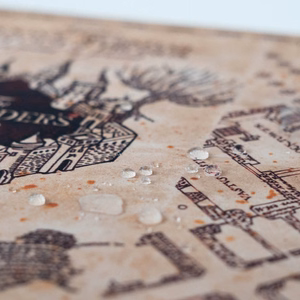 Harry Potter Marauder's Map XXL mängulauamatt, 80 × 35 cm