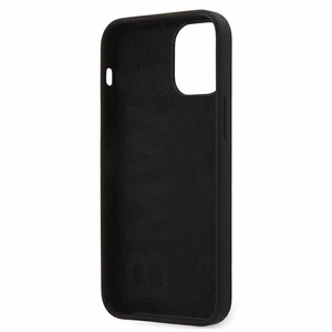 BMW Silikoonist allkirjastatud ümbris iPhone 12 mini jaoks - must