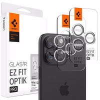 Spigen Glas.tR EZ Fit Optik Pro Camera Cover jaoks iPhone 15 Pro / 15 Pro Max / 16 Pro / 16 Pro Max / 17 Pro / 17 Pro Max - 2 pcs.