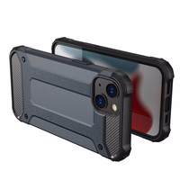 Hübriidarmor ümbris Tough Rugged Cover iPhone 13 hõbedane