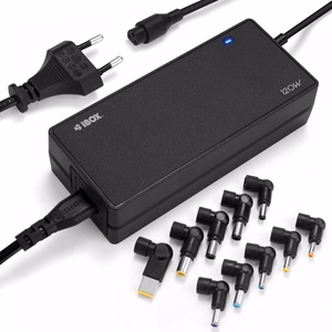 iBox IUZ120WA toiteadapter sisetingimustes 120 W must