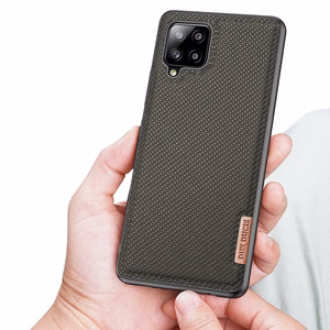 Dux Ducis Fino nailonist kattega ümbris Samsung Galaxy A42 5G roheline