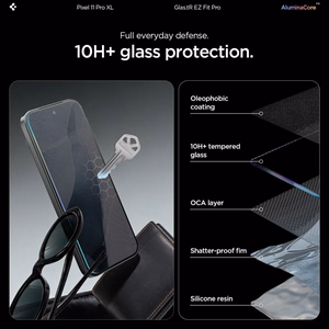 Spigen Glas.tR EZ Fit Pro AC 2-Pack karastatud kaitseklaaside komplekt Google Pixel 11 Pro XL telefonile (2 tk)