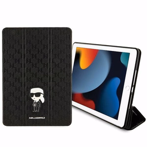 Чехол Karl Lagerfeld Saffiano Monogram Ikonik для iPad 10.2" 2019 (7 поколение) Folio Magnet Allover Cover - чёрный