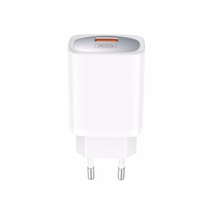 XO seinalaadija CE19 QC 18W 1x USB, valge + USB-C-kaabel
