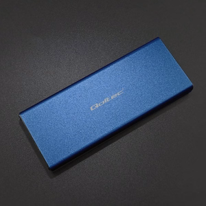 Qoltec 51832 korpus | M.2 SSD | SATA | NGFF | USB 3.0 | Super speed 5Gb/s | 2TB | sinine