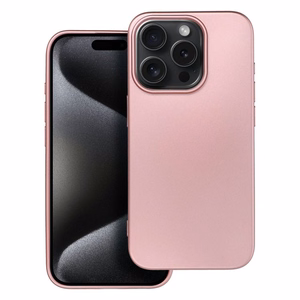 METALLIC Ümbris jaoks IPHONE 15 Pro roosa
