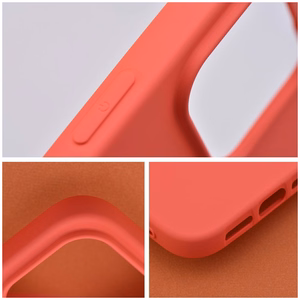 SILICONE case jaoks IPHONE 16 Plus peach