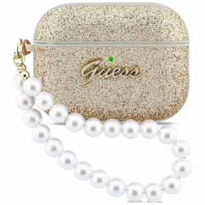 Guess Glitter Pearl Rihm Ümbris for AirPods Pro 3 - kuldne
