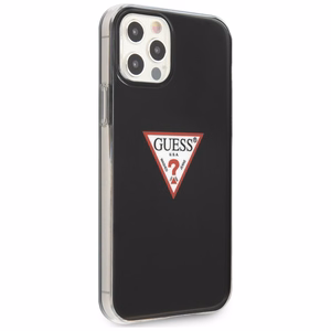 Guess GUHCP12MPCUCTLBK iPhone 12/12 Pro 6.1" чёрный/чёрный жёсткий чехол Triangle Collection