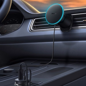 Car laadija-hoidja magnetic Baseus CW01 MagSafe 15W must C40141001111-00