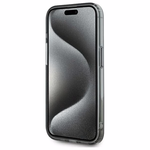 Karl Lagerfeld KLHMP15XHLSKCK Чехол iPhone 15 Pro Max 6.7" чёрный/чёрный IML металлические головы Karl&Choupette MagSafe