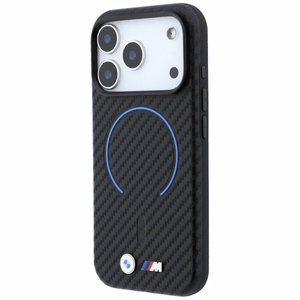 BMW M Carbon Printed Ring MagSafe-ümbris iPhone 17 Pro Max / 18 Pro Max jaoks, must