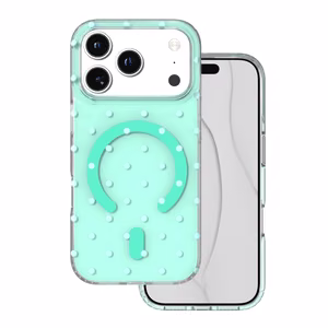 Bubble Dots Mag чехол для iPhone 17 Pro 6,3" / 18 Pro 6,3", зеленый
