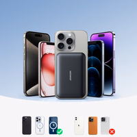 Joyroom JR-W020 20W 10000mAh MagSafe Power Bank + USB-C - USB-C 0.25m kaabel - must