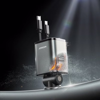 Joyroom JR-CCL05 30W 4-in-1 Car Laadija with 2 Built-in Retractable Cables - Dark hall