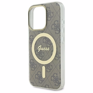 Guess IML 4G MagSafe ümbris jaoks iPhone 16 Pro - brown