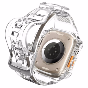 Spigen Rugged Armor Pro ümbris ja rihm Apple Watch Ultra 49 mm jaoks (läbipaistev)